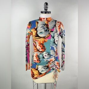 💚 2991. Birth Of Venus Asymmetrical Ruched Top